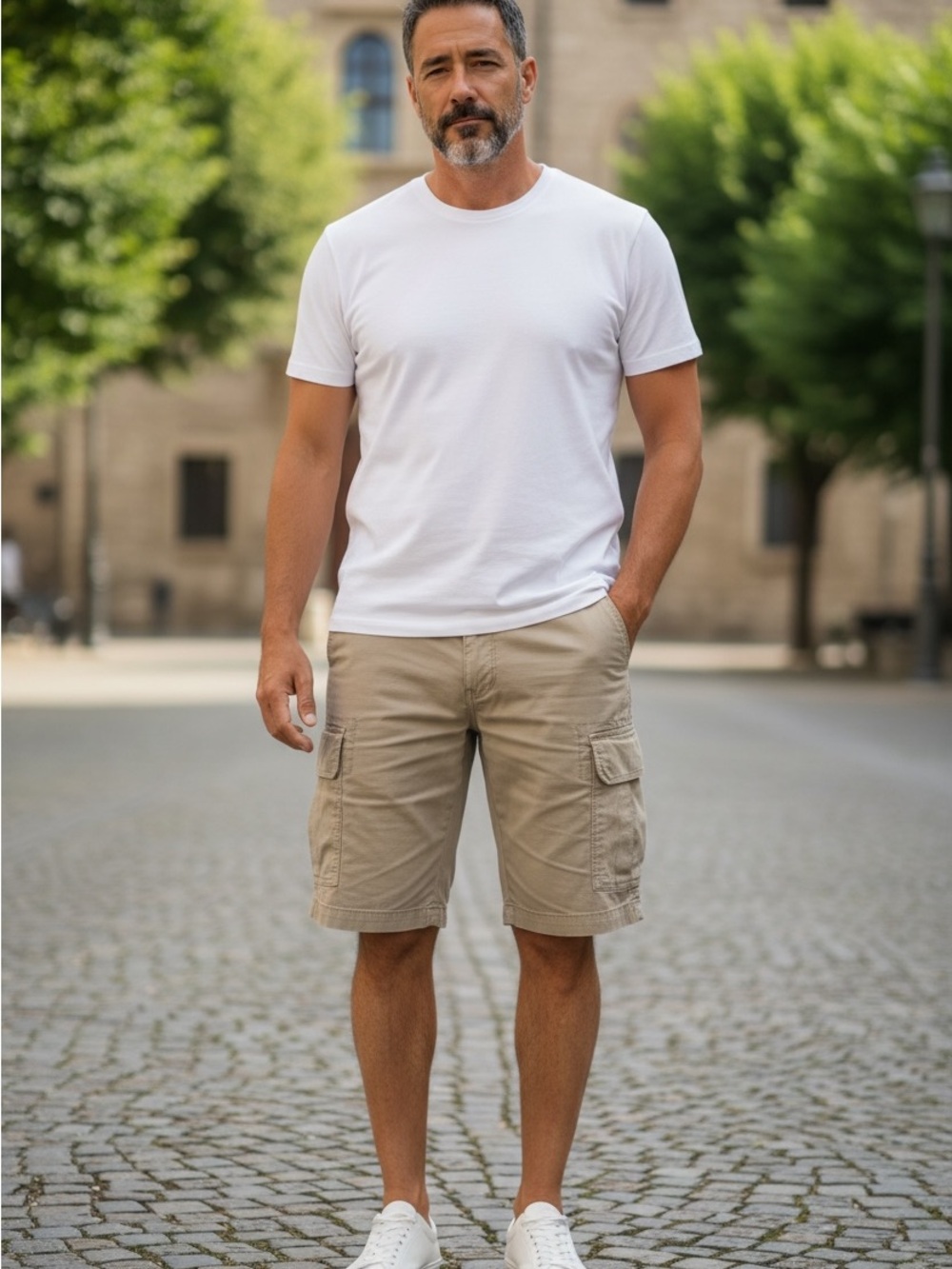 Old Navy Men's Cargo Shorts in Khaki